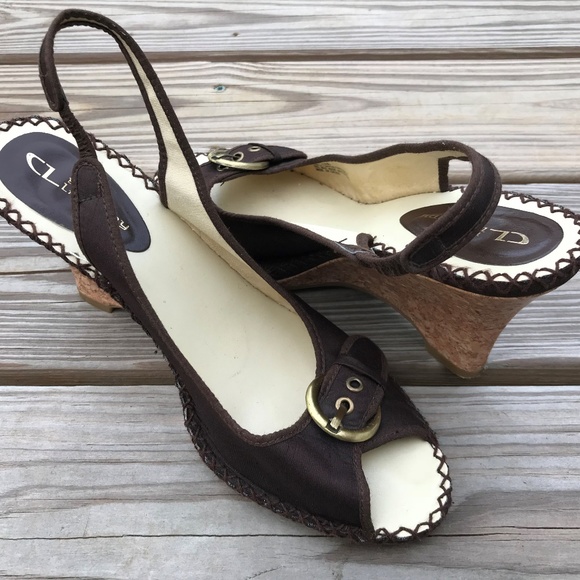 CL by Chinese Laundry Women Heels Sandal Shoe Brow - Picture 2 of 8